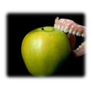 Denture-apple