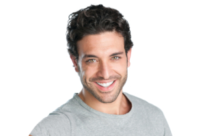 man with clean teeth