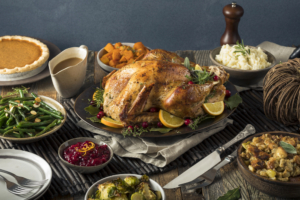 homemade Thanksgiving turkey dinner